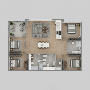 3 bed-2 bath with 1310 sq ft